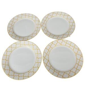 Lot of 4 H2K Home To Kitchen Porcelain Dessert Salad Plates H2K